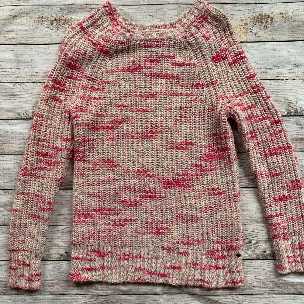 American Eagle | Pink and Cream Jegging Sweater